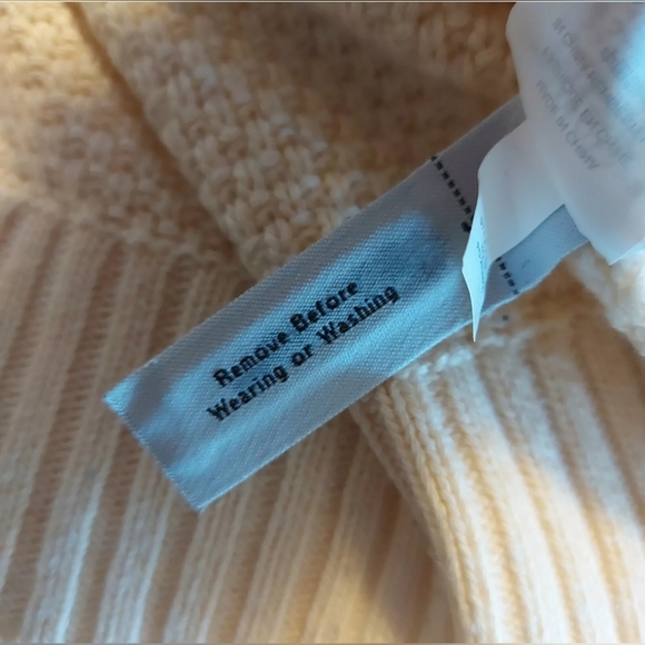 J Crew Wool Blend Embellished Cable Sweater Heather Muslin Size XL - Picture 9 of 11